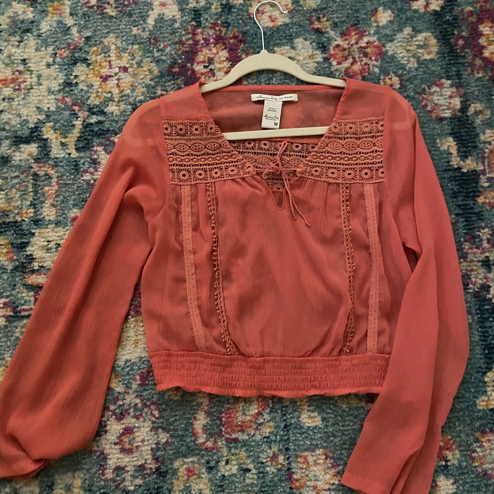 W FREE GIFT- Cropped See-Thru Top